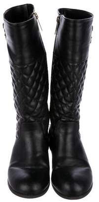 MICHAEL Michael Kors Girls' Quilted Leather Boots