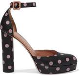 Thumbnail for your product : RED Valentino Polka-Dot Leather Mary Jane Platform Pumps