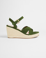 Thumbnail for your product : Ted Baker SELANAS Scalloped wedge espadrille sandal