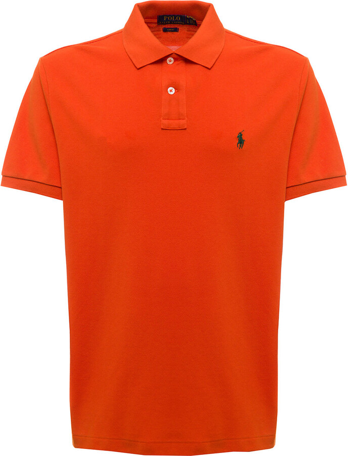 Polo Ralph Lauren Men's Orange Shirts on Sale | ShopStyle