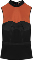 Thumbnail for your product : Jason Wu Jersey and silk-satin top