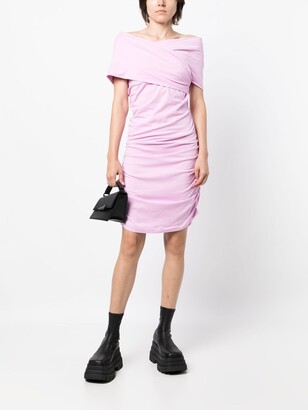 MSGM Ruched Jersey Dress