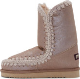Thumbnail for your product : Mou Pink Metallic Shearling Eskimo Boots