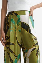 Thumbnail for your product : Reiss Print Luna Wide Leg Mid Rise Printed Trousers