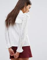 Thumbnail for your product : Liquorish Long Sleeve Lace Top