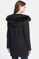 Thumbnail for your product : Ellen Tracy Luxe Faux Fur Trim Duffle Coat