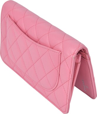 Zappos PreLoved Chanel Bi-Fold Wallet (Pink) Wallet Handbags