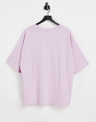 ASOS Curve DESIGN Curve ultimate oversized t-shirt in orchid