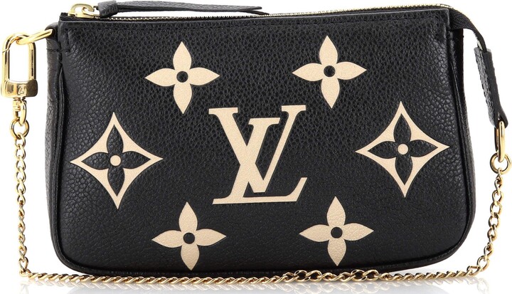 Pre-owned Louis Vuitton Pochette Felicie Zippered Insert Monogram Empreinte  Noir