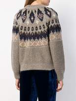 Thumbnail for your product : Forte Forte lurex nordic knit sweater