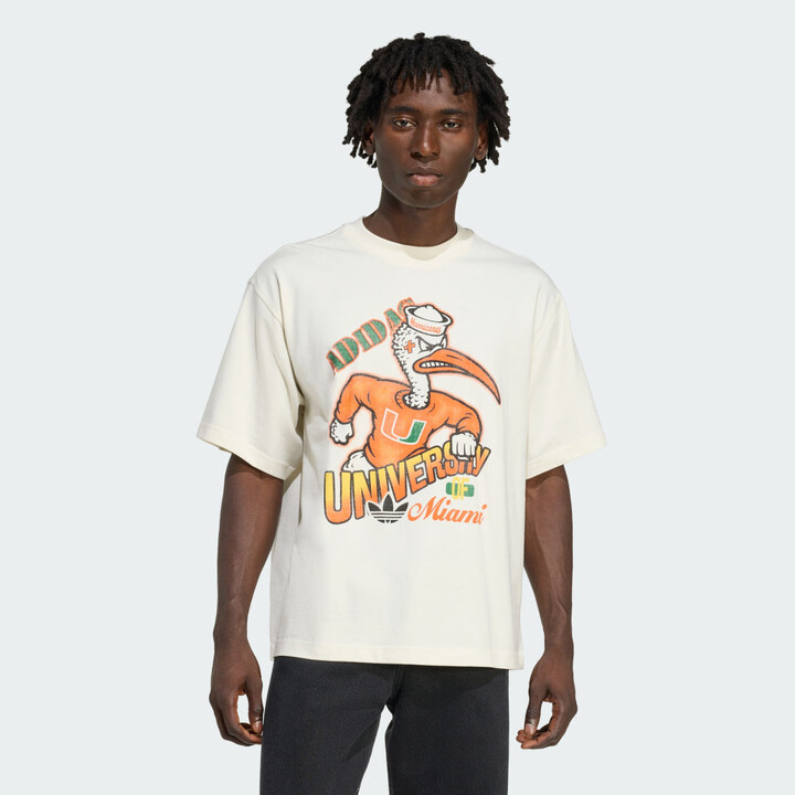 adidas ORIGINALS UMIAMI GRAPHIC TEE Off White XS Mens