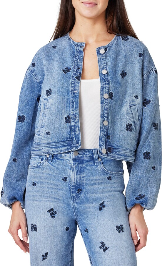Women Collarless Denim Jackets ShopStyle AU