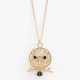 Thumbnail for your product : Lauren Conrad openwork owl pendant