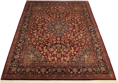 Isabelline Roca Oriental Handmade Hand-Knotted Rectangle 9'2\