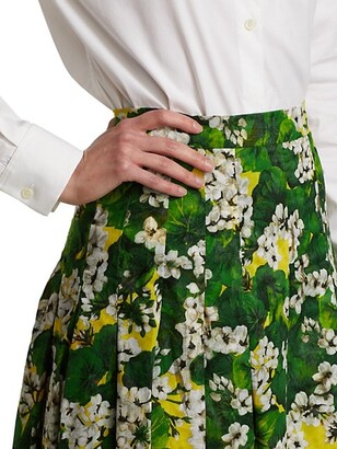 Samantha Sung Floral A-line Skirt