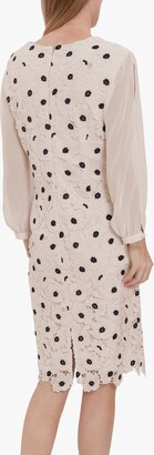 Gina Bacconi Rexelle Floral Embroidery Dress