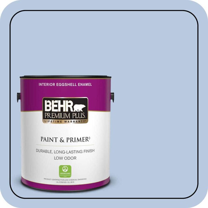 BEHR PREMIUM PLUS 1 gal. #590C-3 Mystic River Eggshell Enamel Low Odor Interior Paint & Primer