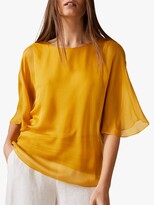 Thumbnail for your product : Phase Eight Ann Angel Silk Blouse, Ochre