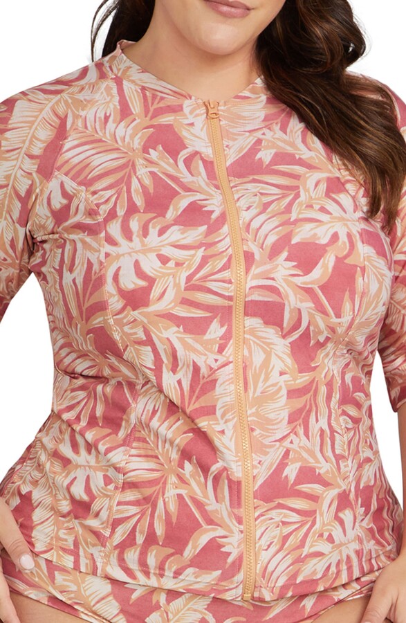 Artesands Seraut Sunsafe Zip Front Rashguard ShopStyle Two Piece