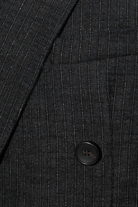 A.L.C. Chadwick Double-breasted Pinstriped Flannel Blazer
