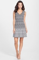 Thumbnail for your product : Jessica Simpson Geo Jacquard Drop Waist Dress