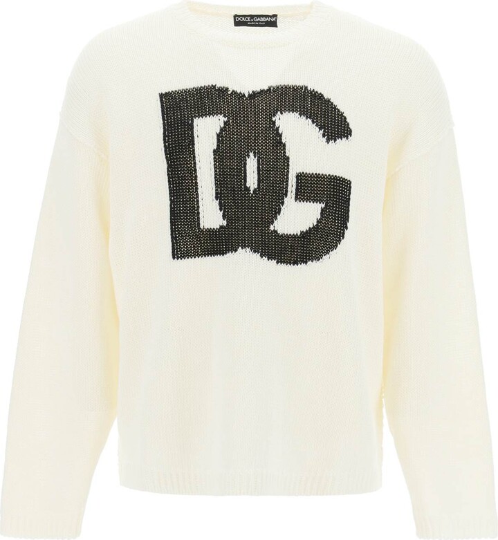 Dolce & Gabbana Men's White Sweaters | ShopStyle