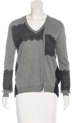 Thakoon Wool & Silk-Blend Patterned Sweater