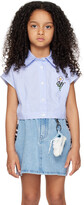 Thumbnail for your product : Off-White Kids Blue Cropped Shirt