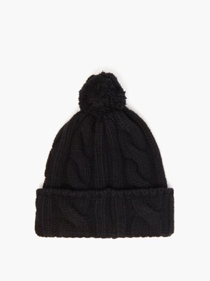 Gucci X The North Face Logo-patch Wool Bobble Hat - Black