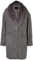 Thumbnail for your product : Steffen Schraut Avenue Coat with Fox Fur Collar