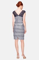 Thumbnail for your product : Kay Unger Lace & Jacquard Sheath Dress