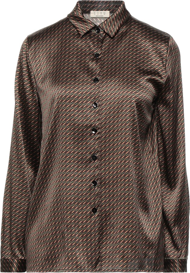 Military Style Silk Shirt - Ready-to-Wear 1AA8I5