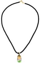 Thumbnail for your product : Aaron Basha 18K Enamel & Diamond Bow Shoe Charm Necklace