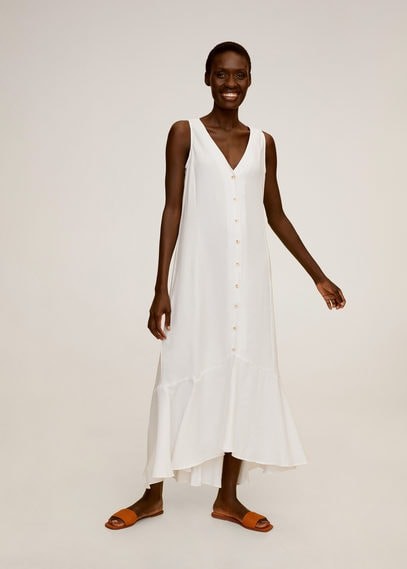 mango white dress