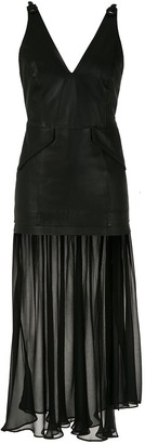 Andrea Bogosian Leather Midi Dress