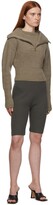 Thumbnail for your product : System Taupe Wool Half-Zip Sweater