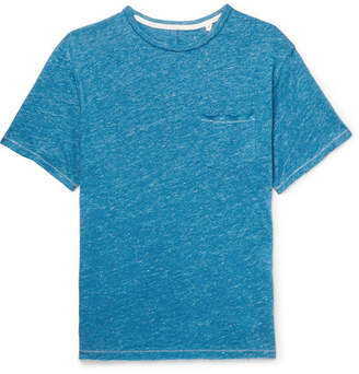 Rag & Bone Owen Slub Linen-Jersey T-Shirt - Men - Blue