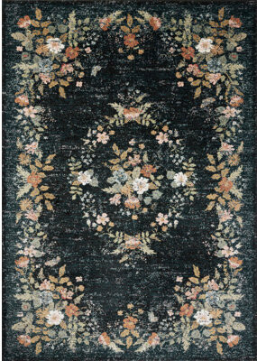 Rifle Paper Co. x Loloi Laurel Navy Area Rug