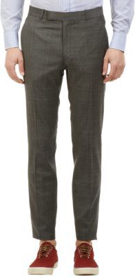 Band Of Outsiders NO BUNK NO JUNK Plaid Trousers-Grey