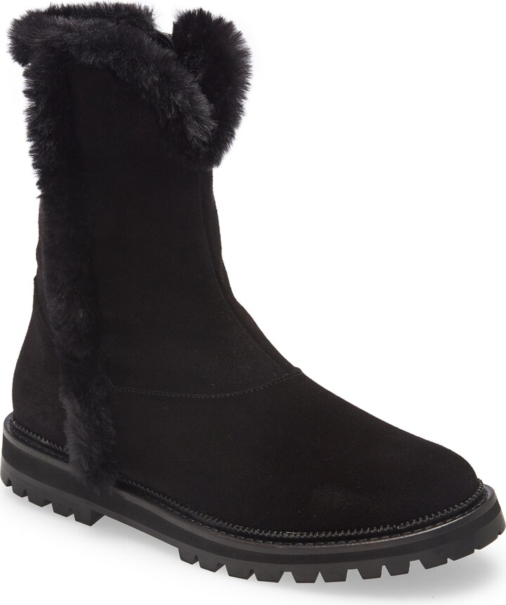 aquatalia fur lined boots