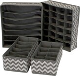 Thumbnail for your product : Sorbus Foldable Drawer Dividers, Storage Boxes - Set of 4 - Gray Pattern