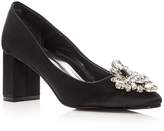 Thumbnail for your product : Caparros Women's Jeanette Embellished Satin Block Heel Pumps