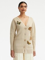 Thumbnail for your product : ODLR Button Front Embroidered Long Cardigan