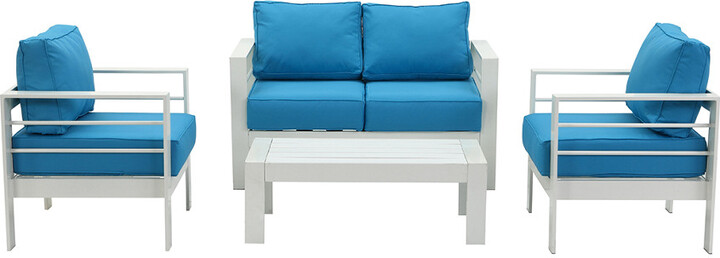 Safavieh Nason 4 Pc Outdoor Living Set