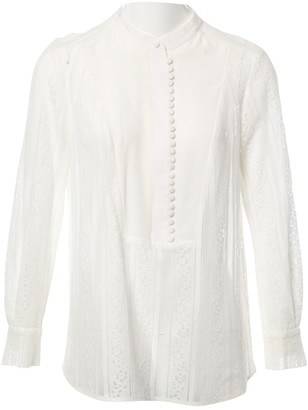 Erdem White Lace Top for Women