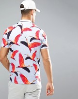 Thumbnail for your product : Ted Baker Golf Polo With Bird Print