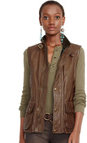 Thumbnail for your product : Polo Ralph Lauren Distressed-Leather Moto Vest