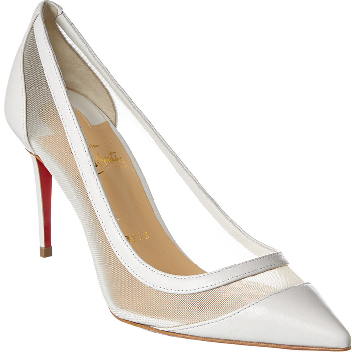 Christian Louboutin White Pumps on Sale | Shop the world's largest  collection of fashion | ShopStyle