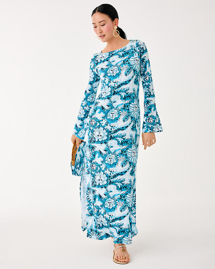 Lilly Pulitzer UPF 50+ Breena Long Sleeve Maxi Dress