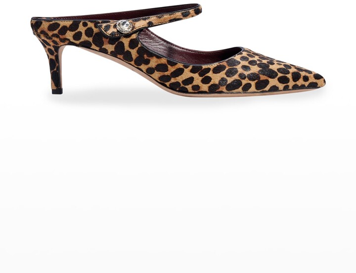leopard print small heels